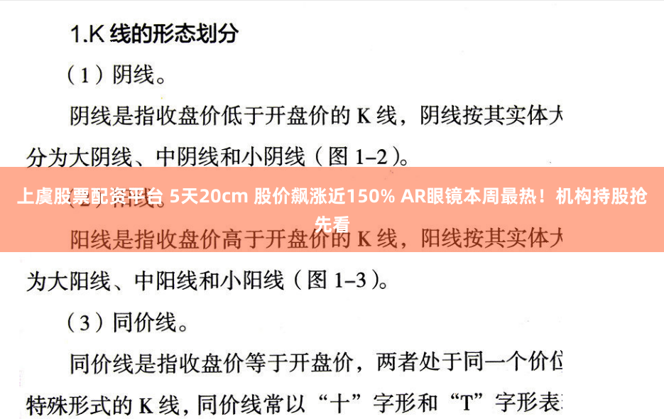 上虞股票配资平台 5天20cm 股价飙涨近150% AR眼镜本周最热！机构持股抢先看